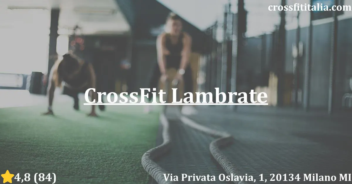 a183 CrossFit Lambrate a183 CrossFit Lambrate